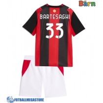 Fotballdrakt Barn AC Milan Davide Bartesaghi #33 Hjemmedraktsett 2026-27 Kortermet (+ Korte bukser)